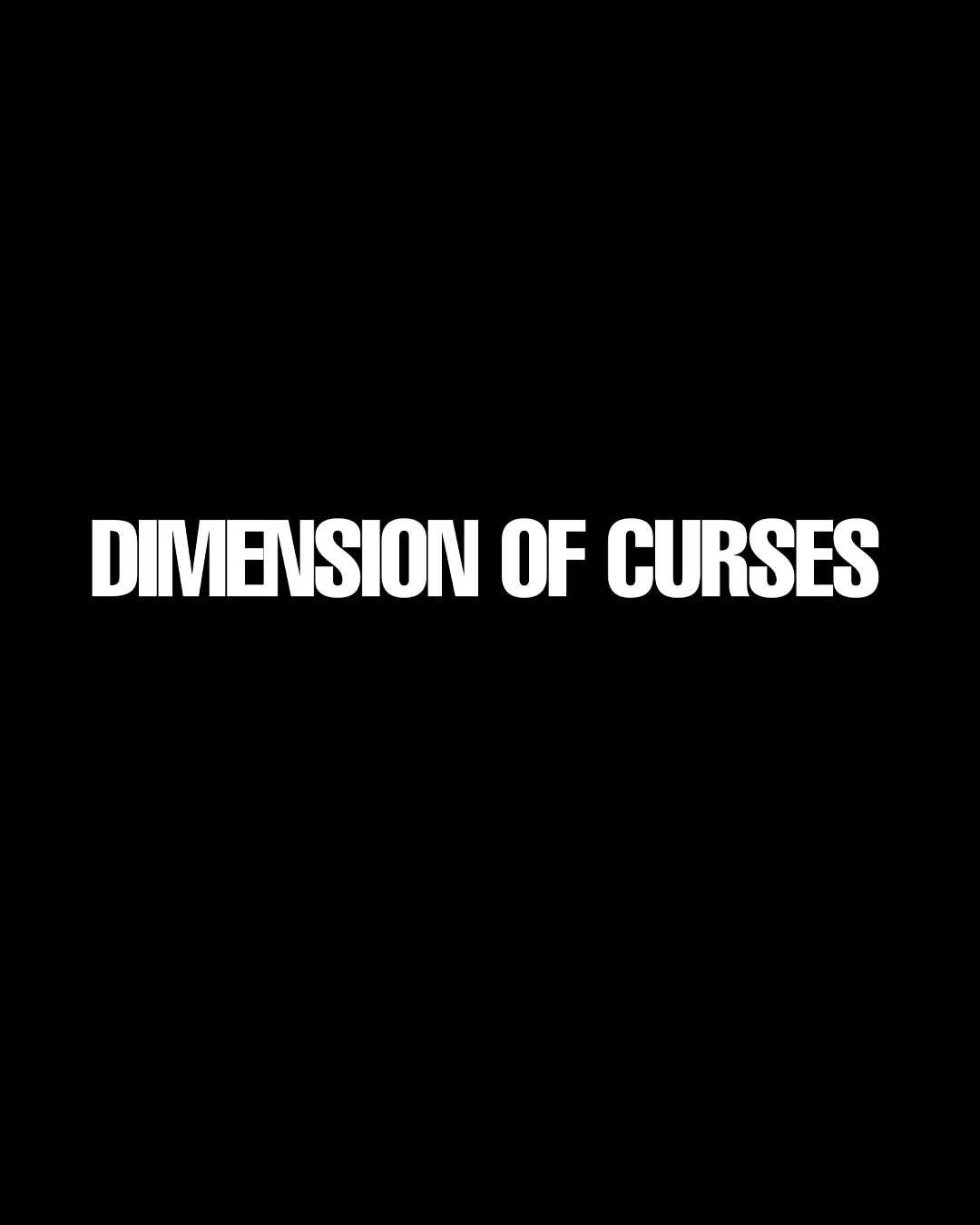 DIMENSION OF CURSES
