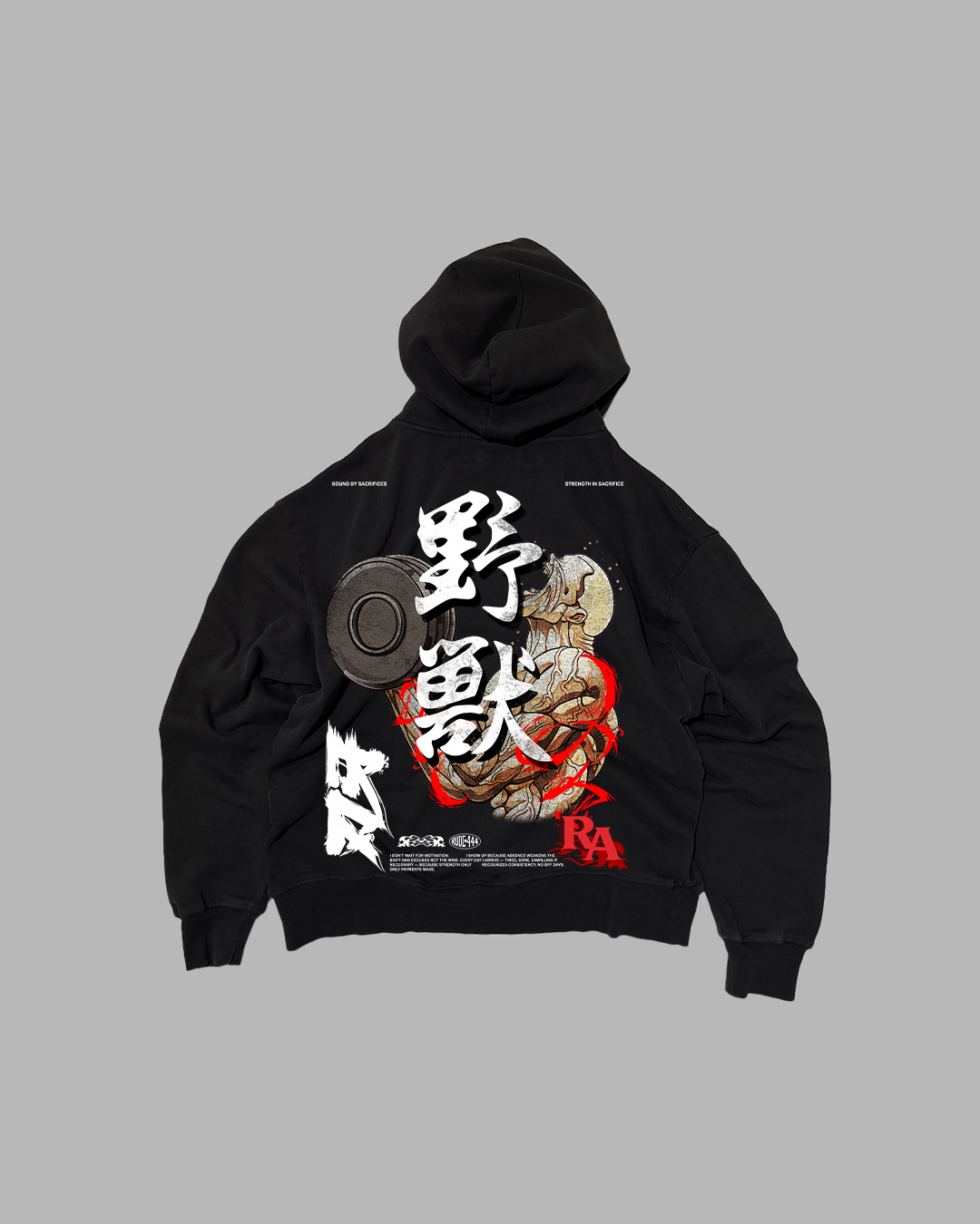 THRILL OF THE FIGHT 'PERFORMANCE' DROP SHOULDER HOODIE