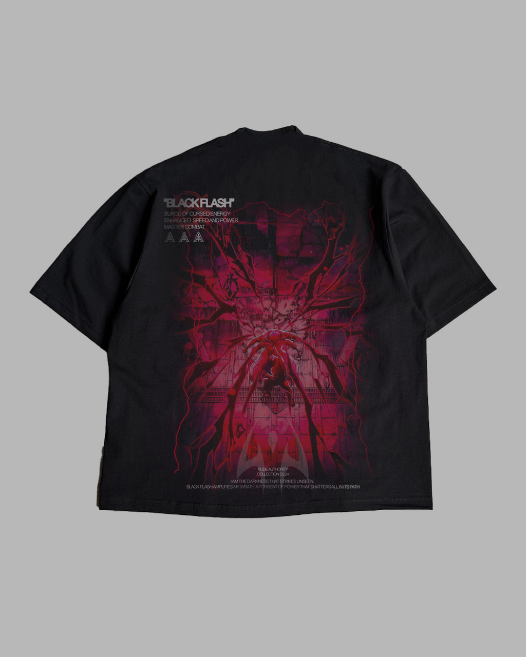 BLACK FLASH OVERSIZED TEE