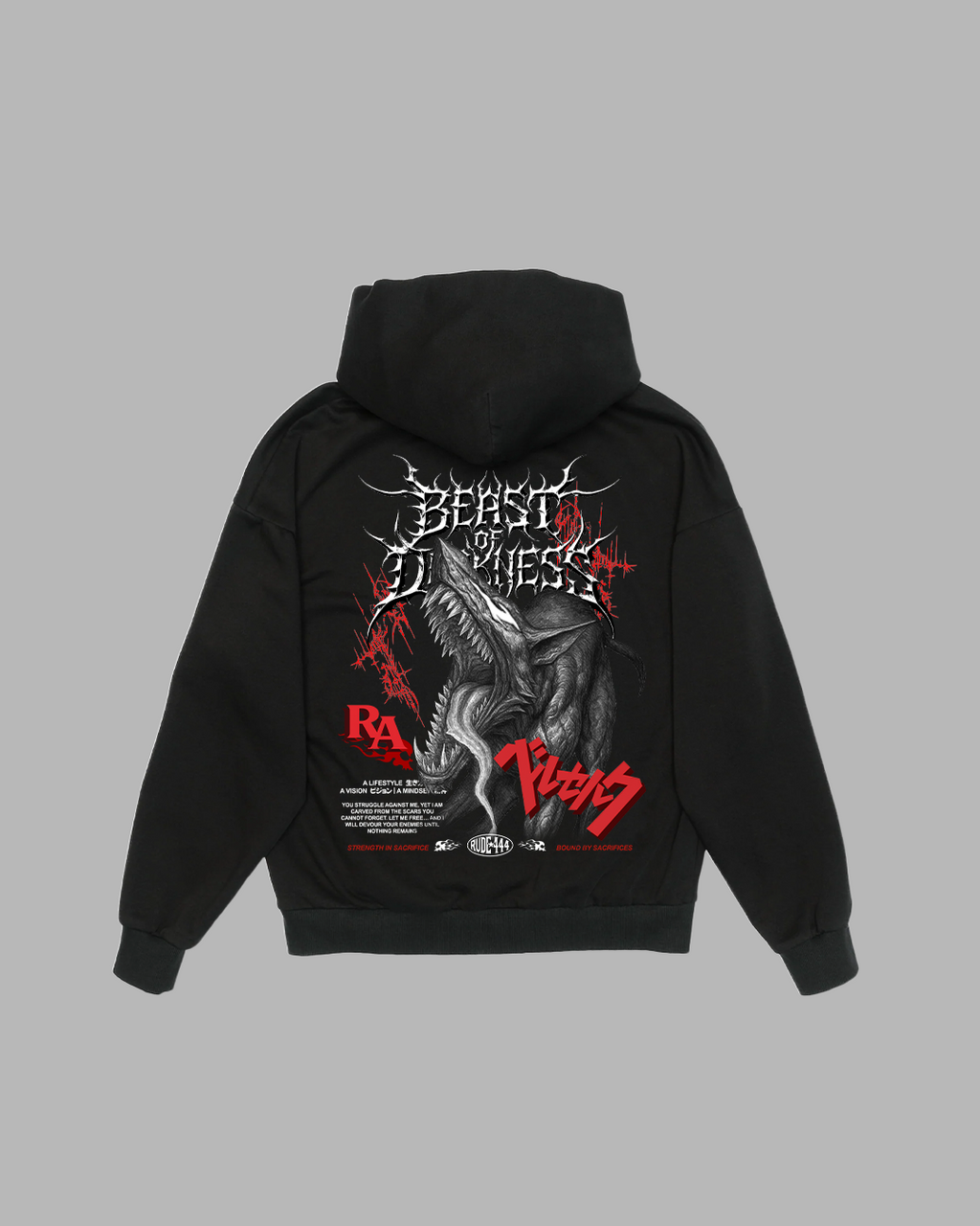 IRON PATH 'PERFORMANCE' DROP SHOULDER HOODIE
