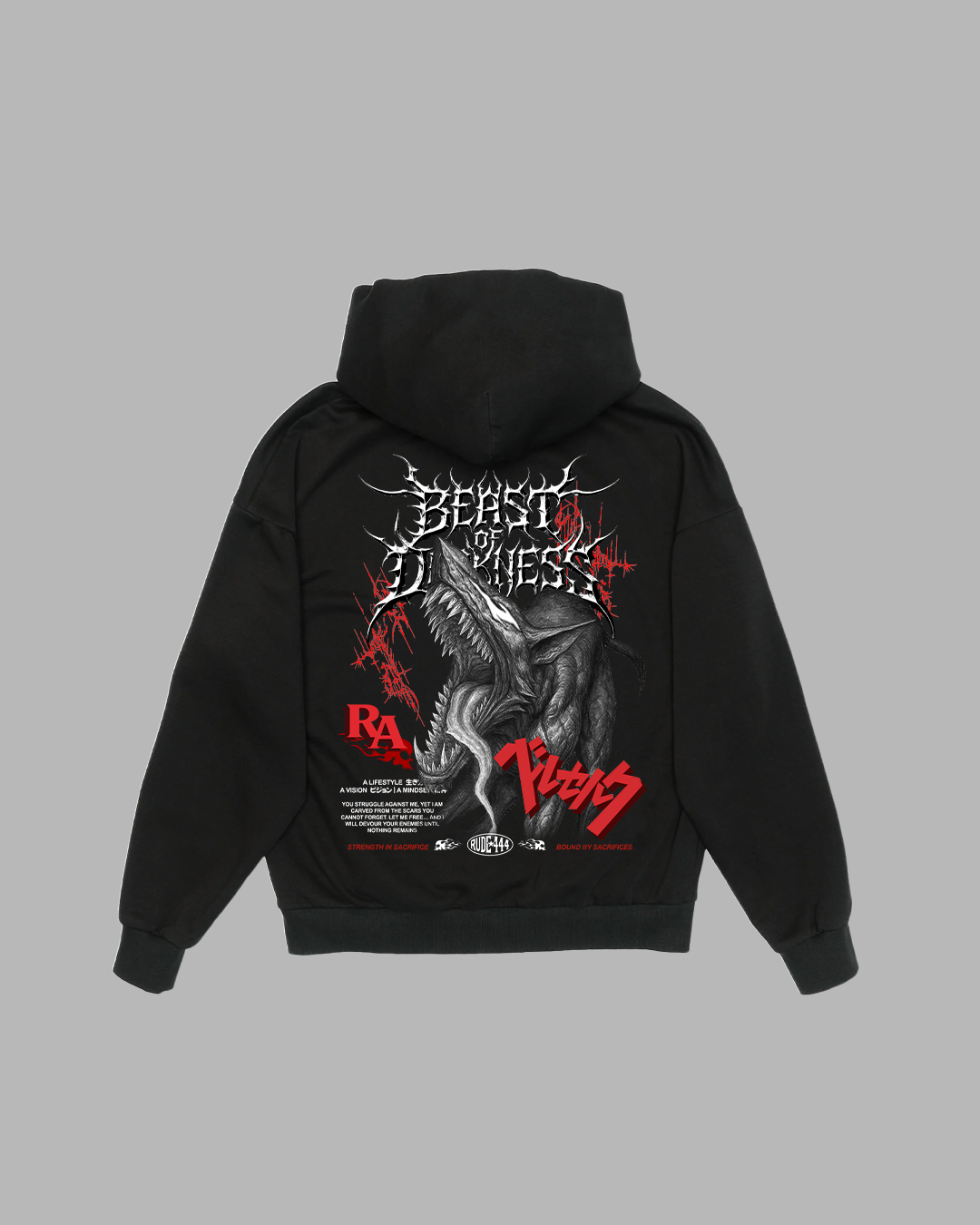 IRON PATH 'PERFORMANCE' DROP SHOULDER HOODIE