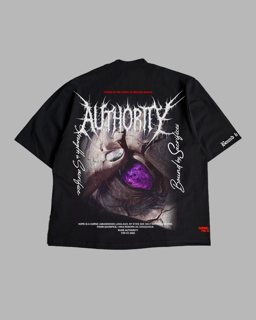 CURSE OF BROKEN BONDS 'PREMIUM' OVERSIZED TEE