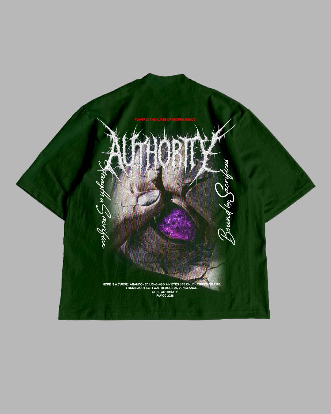 CURSE OF BROKEN BONDS 'PREMIUM' OVERSIZED TEE