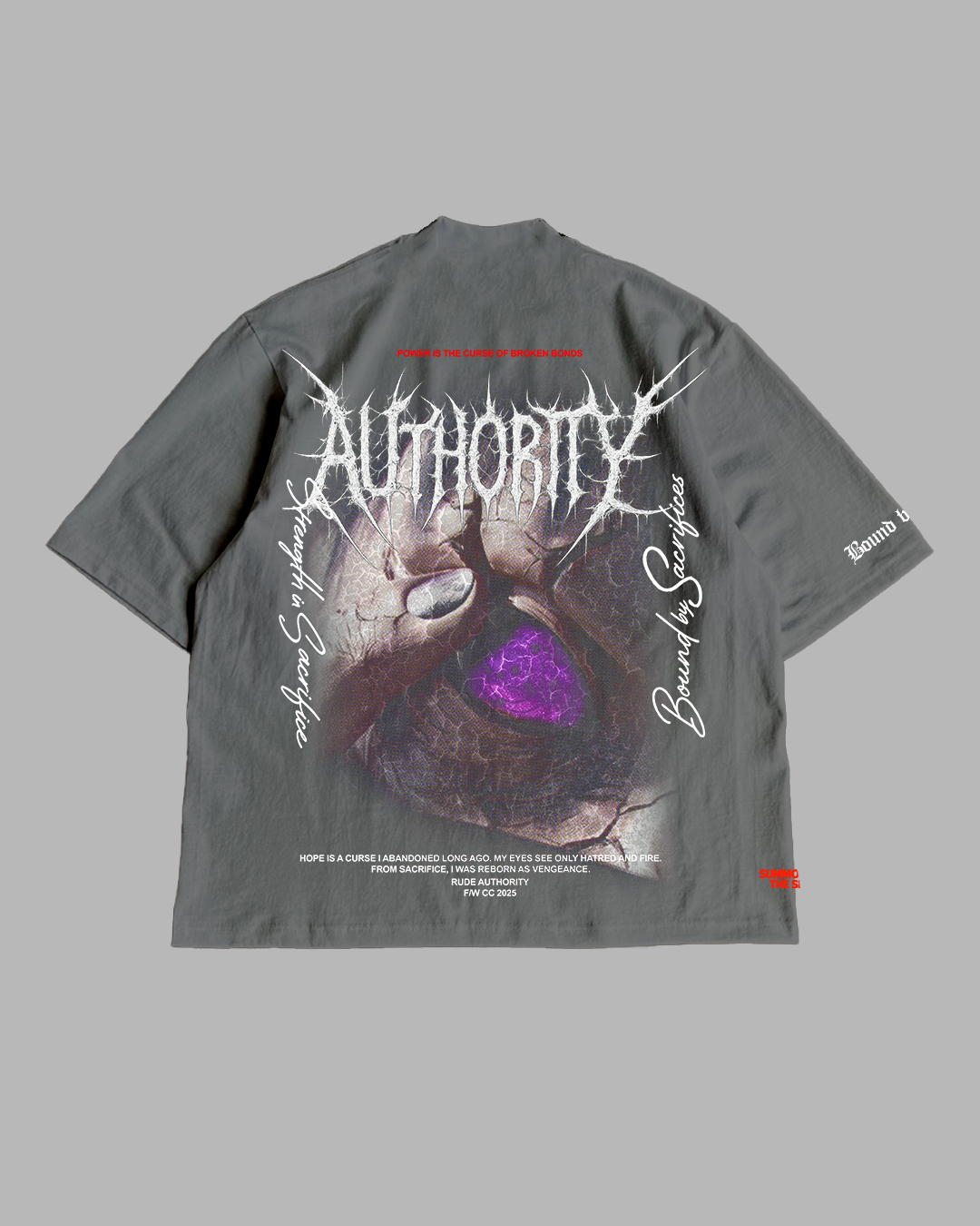 CURSE OF BROKEN BONDS 'PREMIUM' OVERSIZED TEE