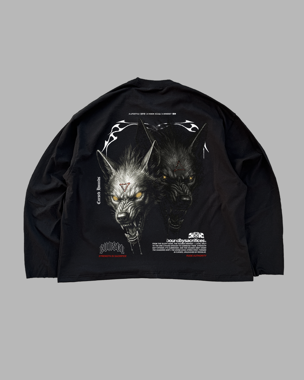CURSED HOUNDS 'PREMIUM' OVERSIZED LONG SLEEVE