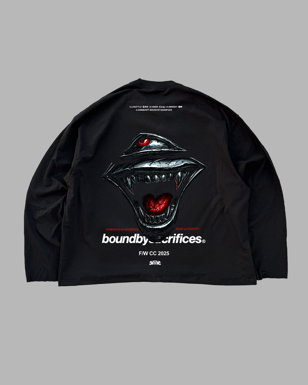 CURSED MONARCH 'PREMIUM' OVERSIZED LONG SLEEVE