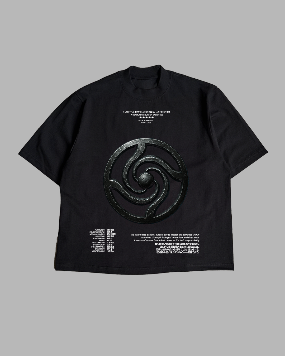 CURSED CREST 'PREMIUM' OVERSIZED TEE