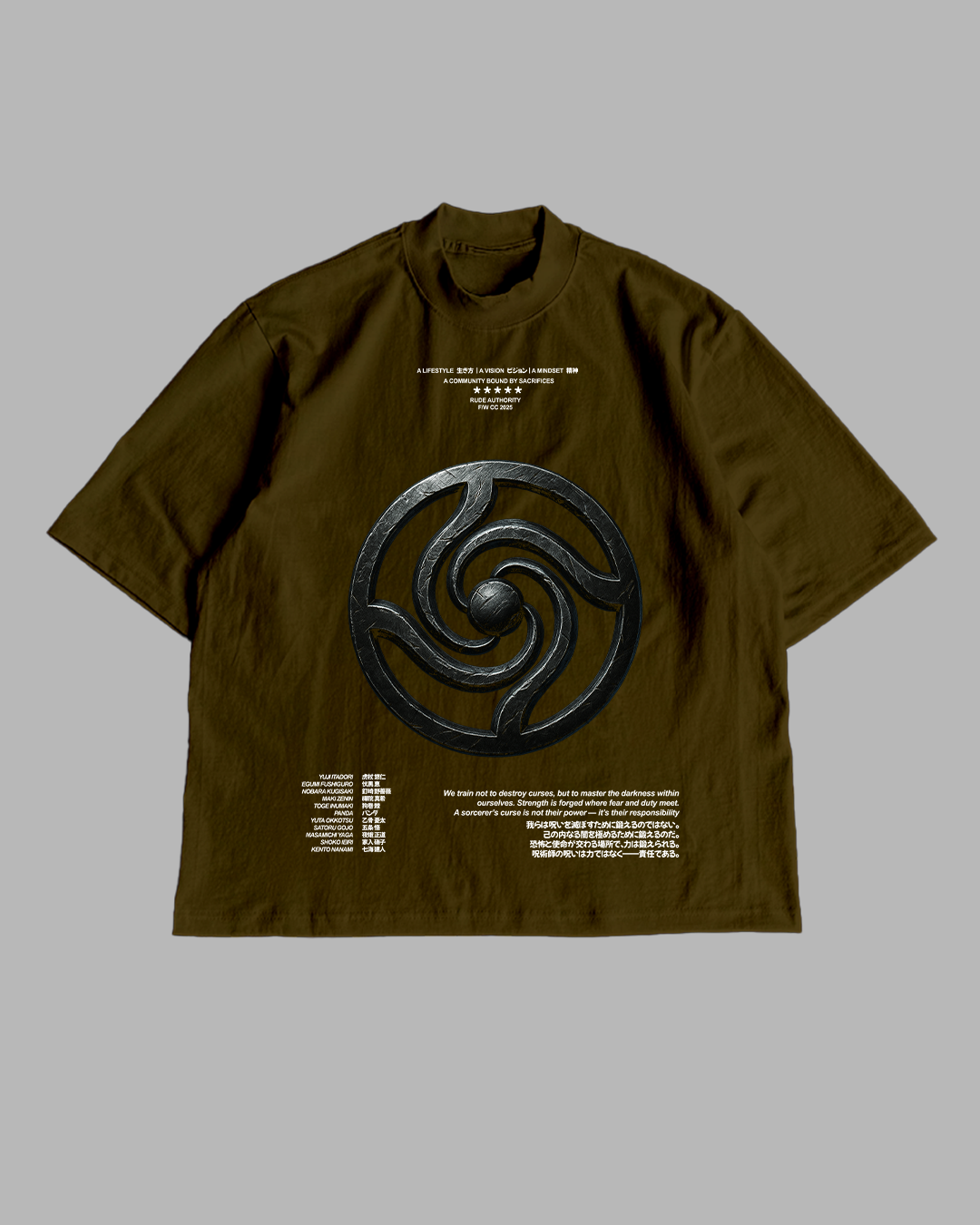 CURSED CREST 'PREMIUM' OVERSIZED TEE