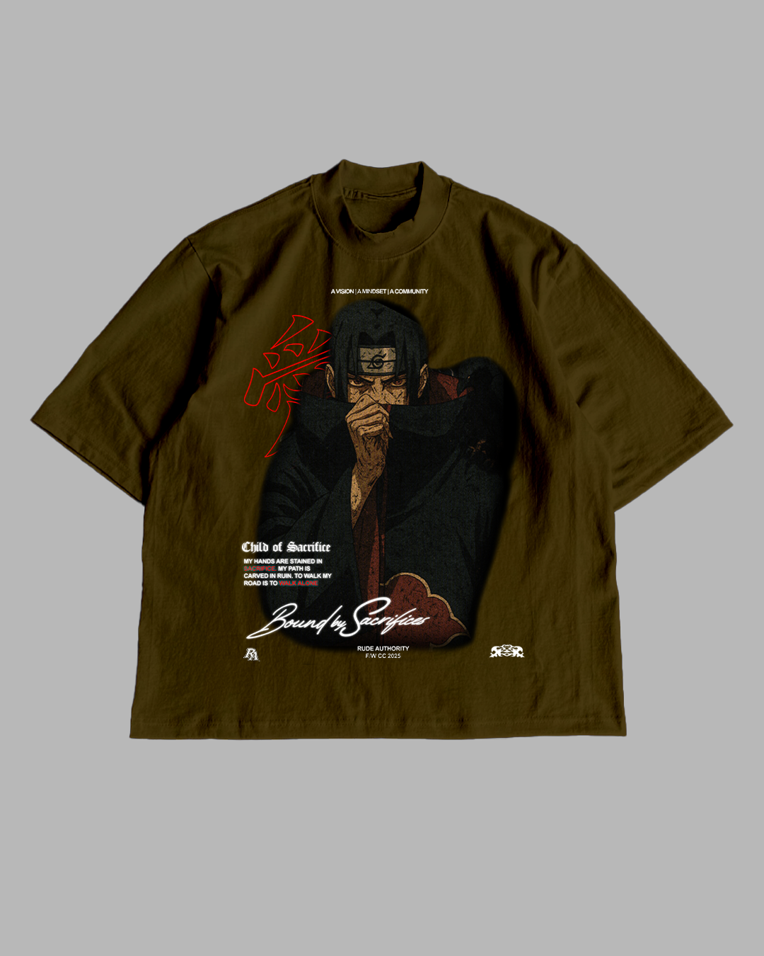 REIGN OF SHADOWS 'PREMIUM' OVERSIZED TEE