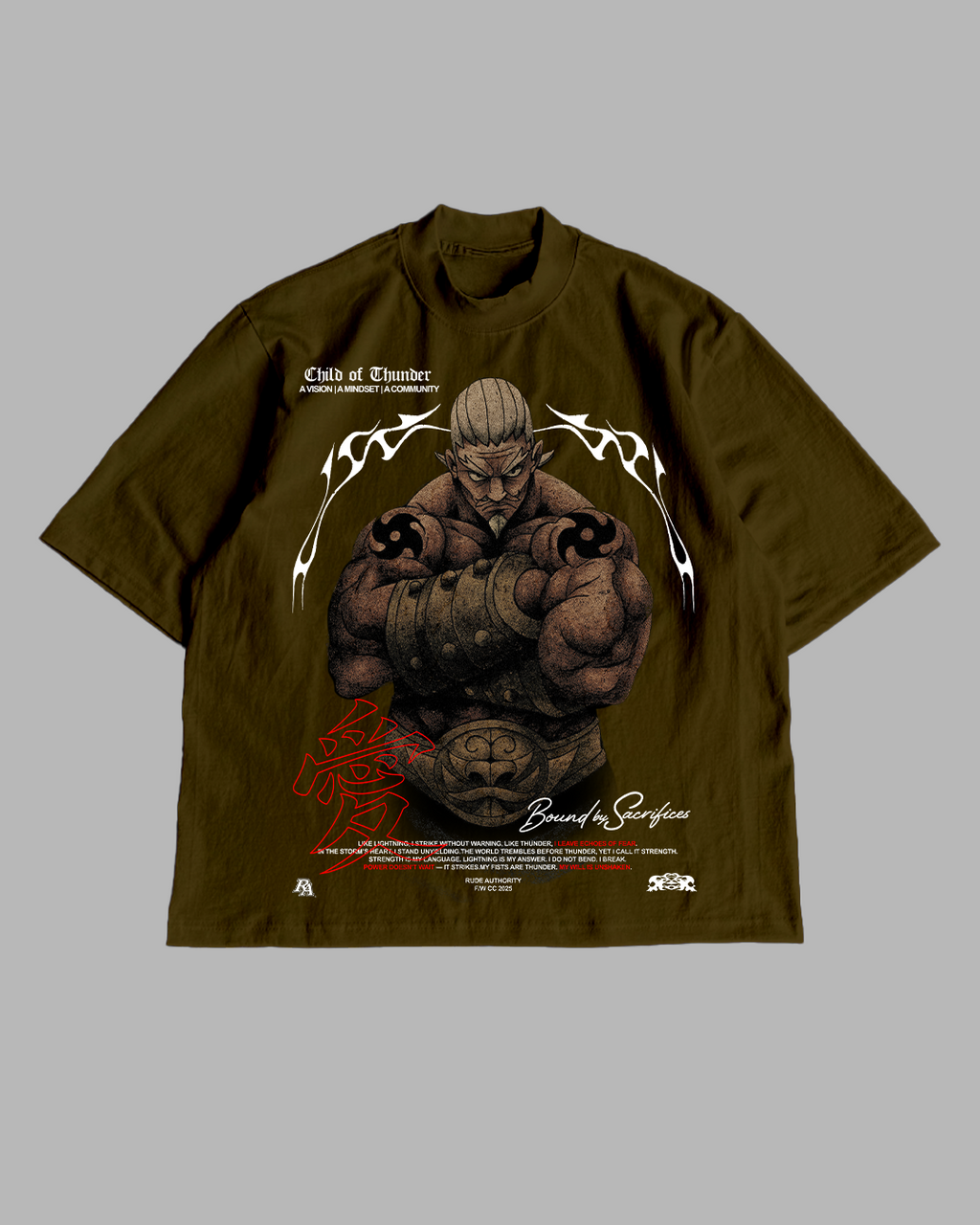 CHILD OF THUNDER 'PREMIUM' OVERSIZED TEE