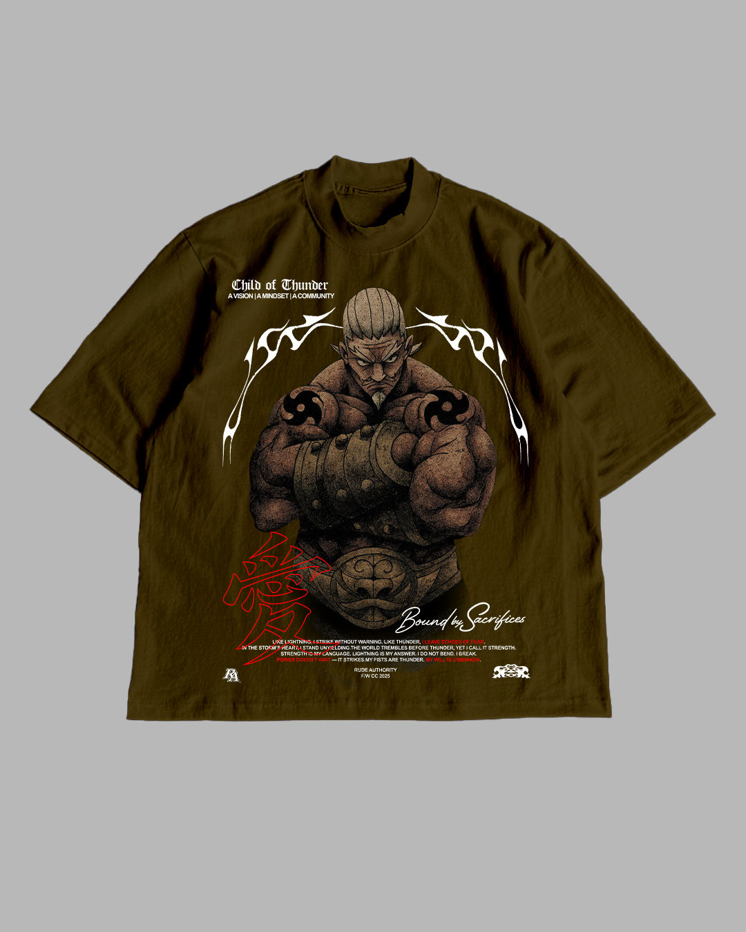 CHILD OF THUNDER 'PREMIUM' OVERSIZED TEE