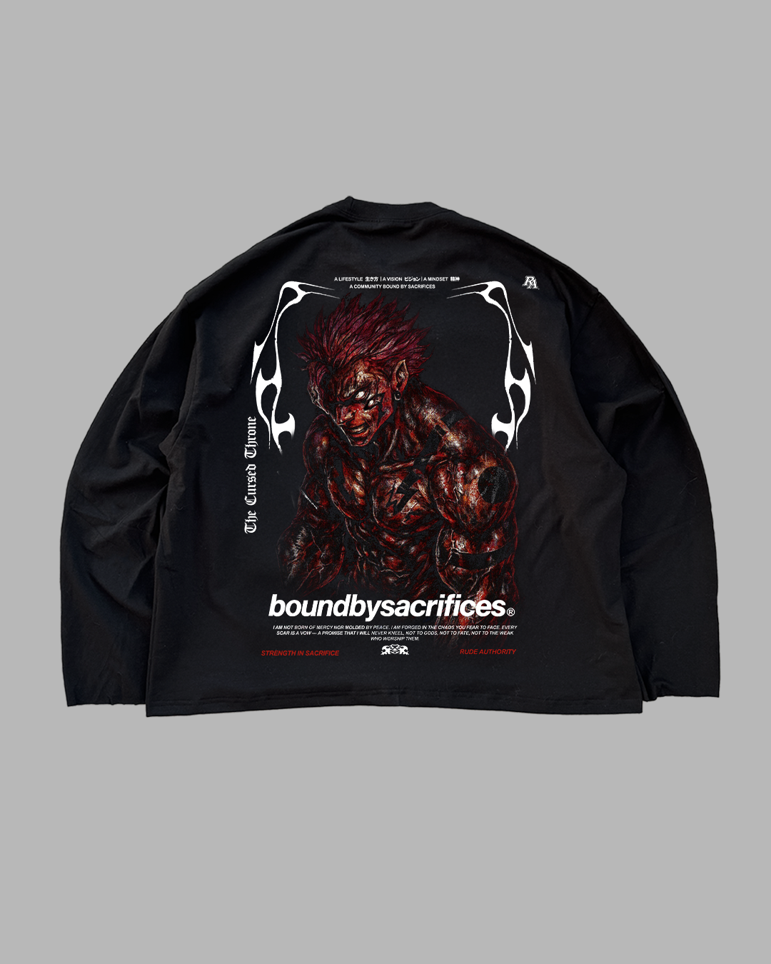 CURSED THRONE 'PREMIUM' OVERSIZED LONG SLEEVE