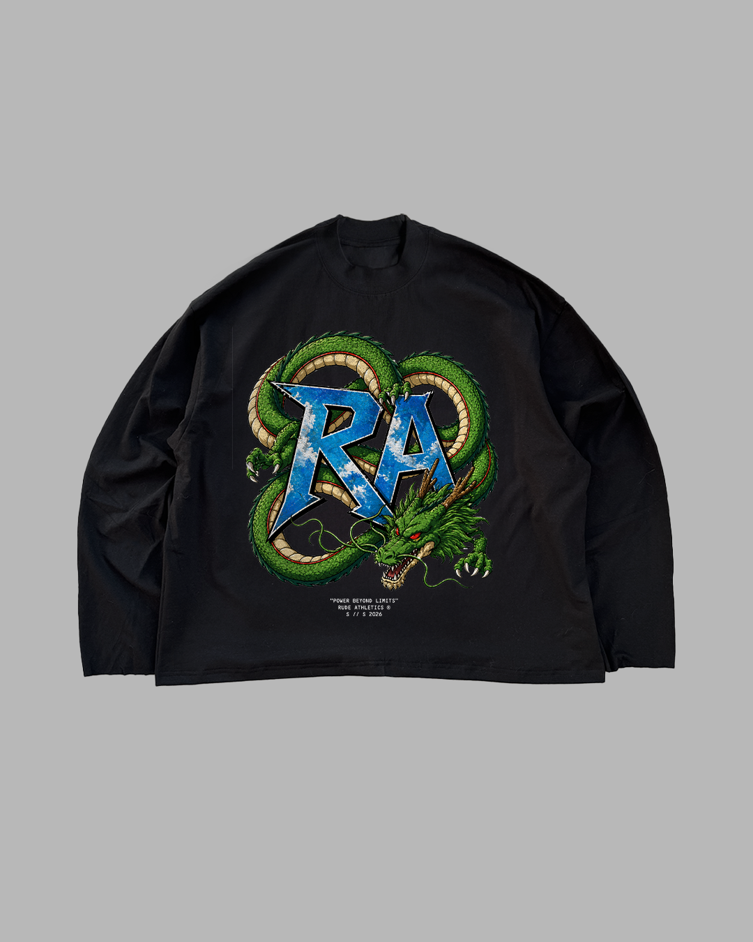 POWER NEVER YIELDS - OVERSIZED LONG SLEEVE
