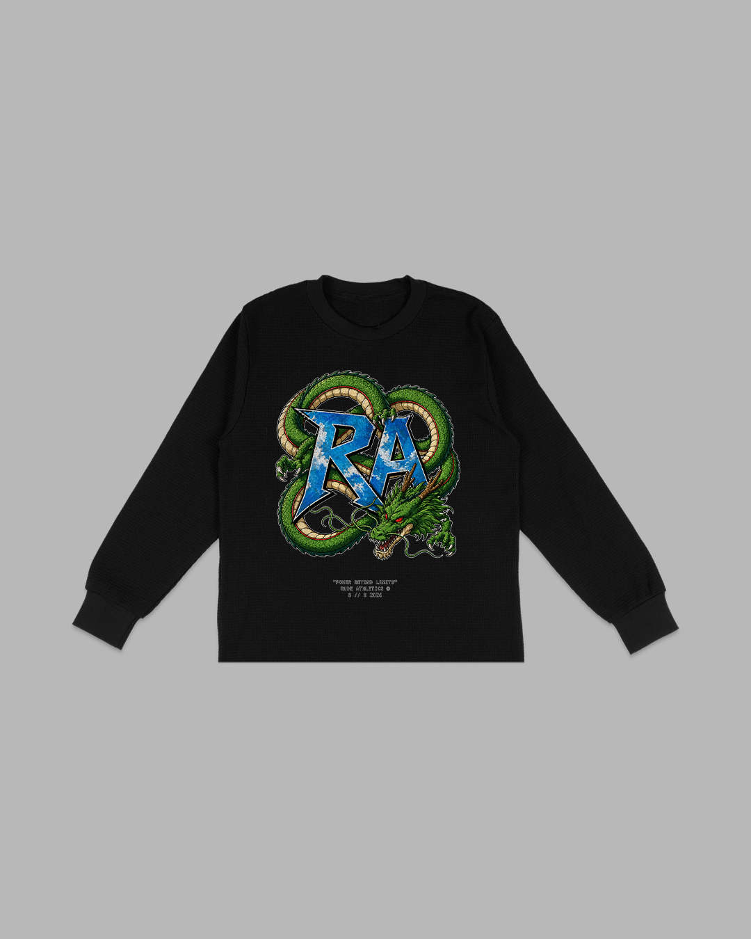 POWER NEVER YIELDS - OVERSIZED BOX FIT THERMAL SLEEVE