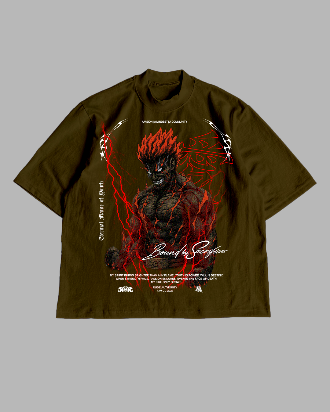 ETERNAL FLAME 'PREMIUM' OVERSIZED TEE