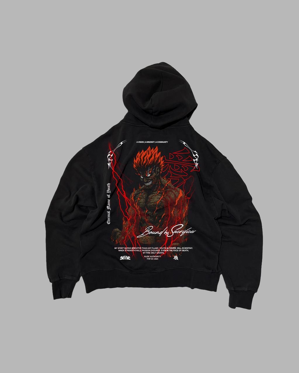 SUMMONED FROM THE SHADOWS 'PERFORMANCE' DROP SHOULDER HOODIE