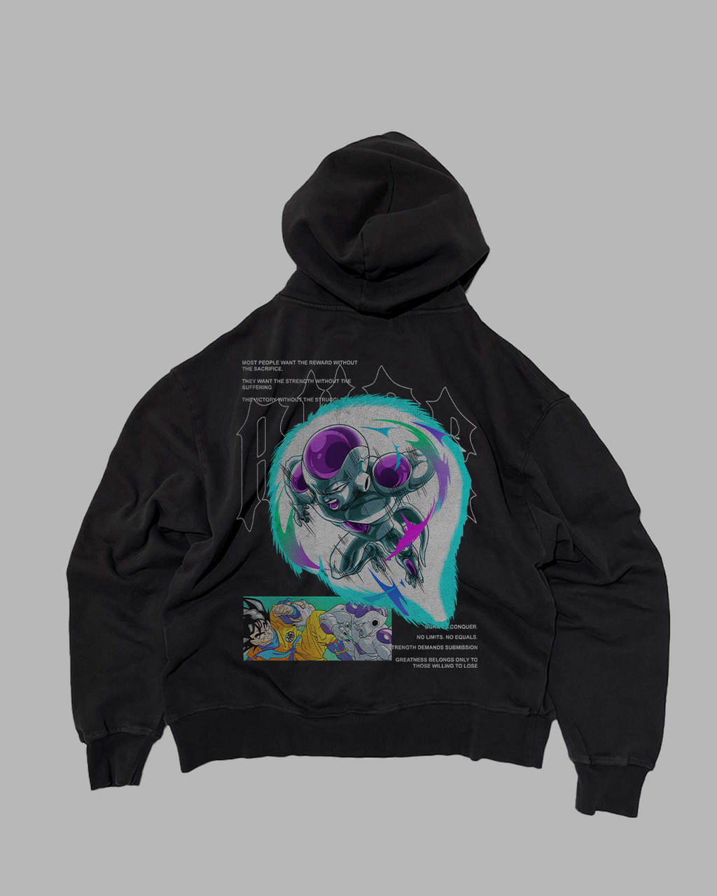 THERE ARE NO HEROES COMING 'PERFORMANCE' DROP SHOULDER HOODIE