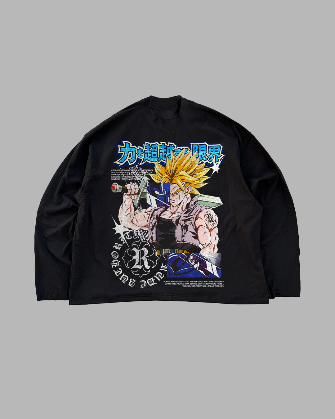 POWER NEVER YIELDS - OVERSIZED LONG SLEEVE
