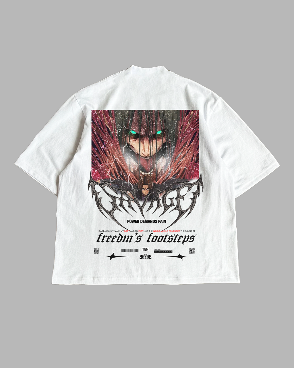 FREEDOM FOOTSTEPS PREMIUM OVERSIZED TEE