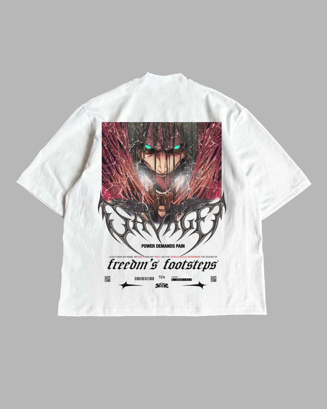 FREEDOM FOOTSTEPS PREMIUM OVERSIZED TEE