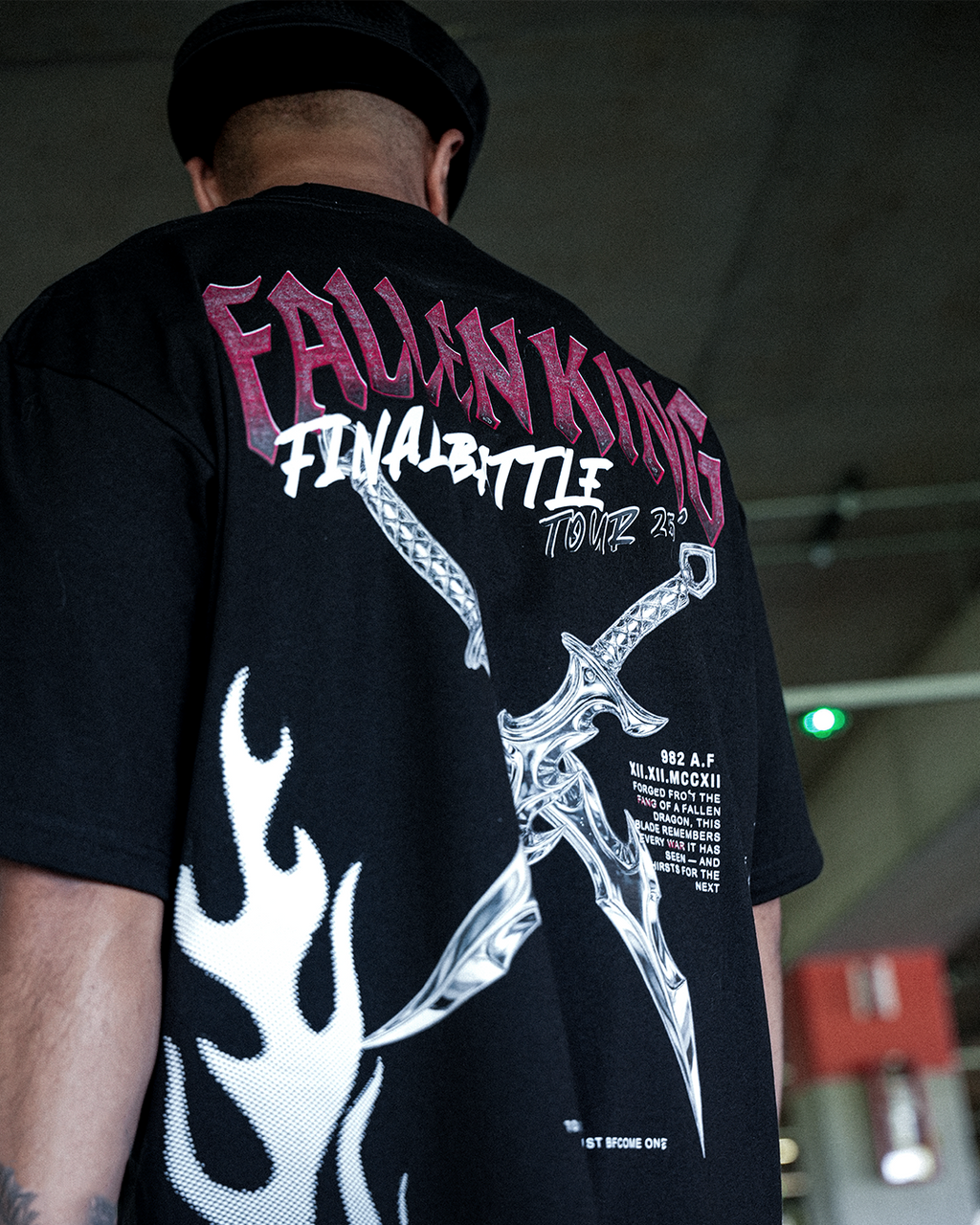 FALLEN KING PREMIUM OVERSIZED TEE