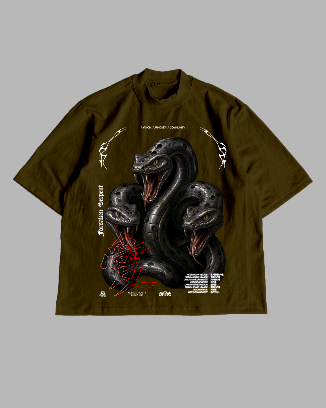 FORSAKEN SERPENT 'PREMIUM' OVERSIZED TEE