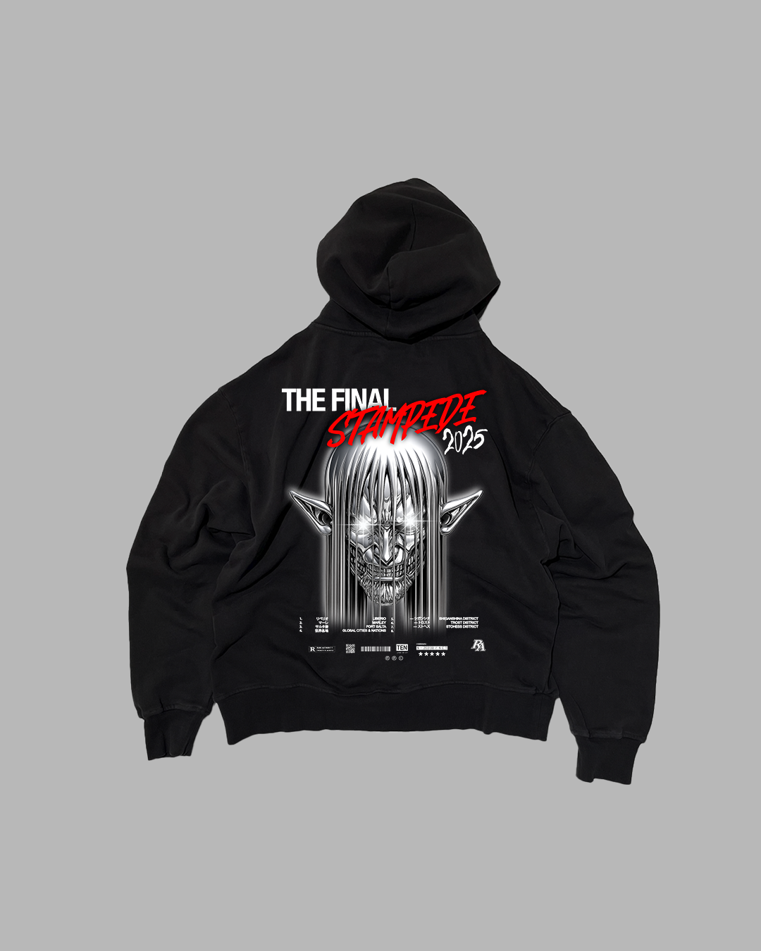 POWER DEMANS PAIN 'PERFORMANCE' DROP SHOULDER HOODIE