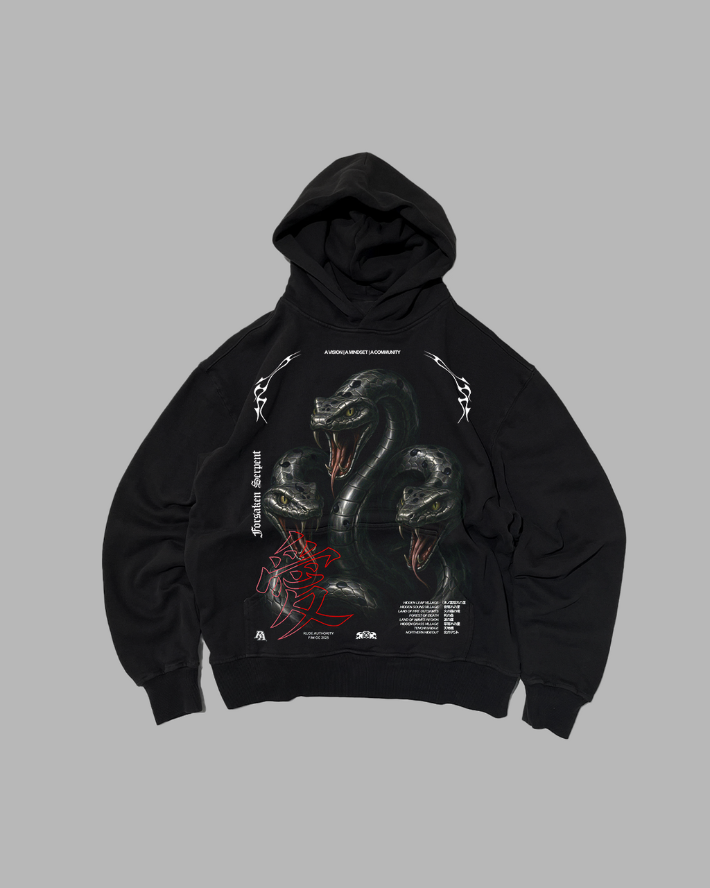 SUMMONED FROM THE SHADOWS 'PERFORMANCE' DROP SHOULDER HOODIE