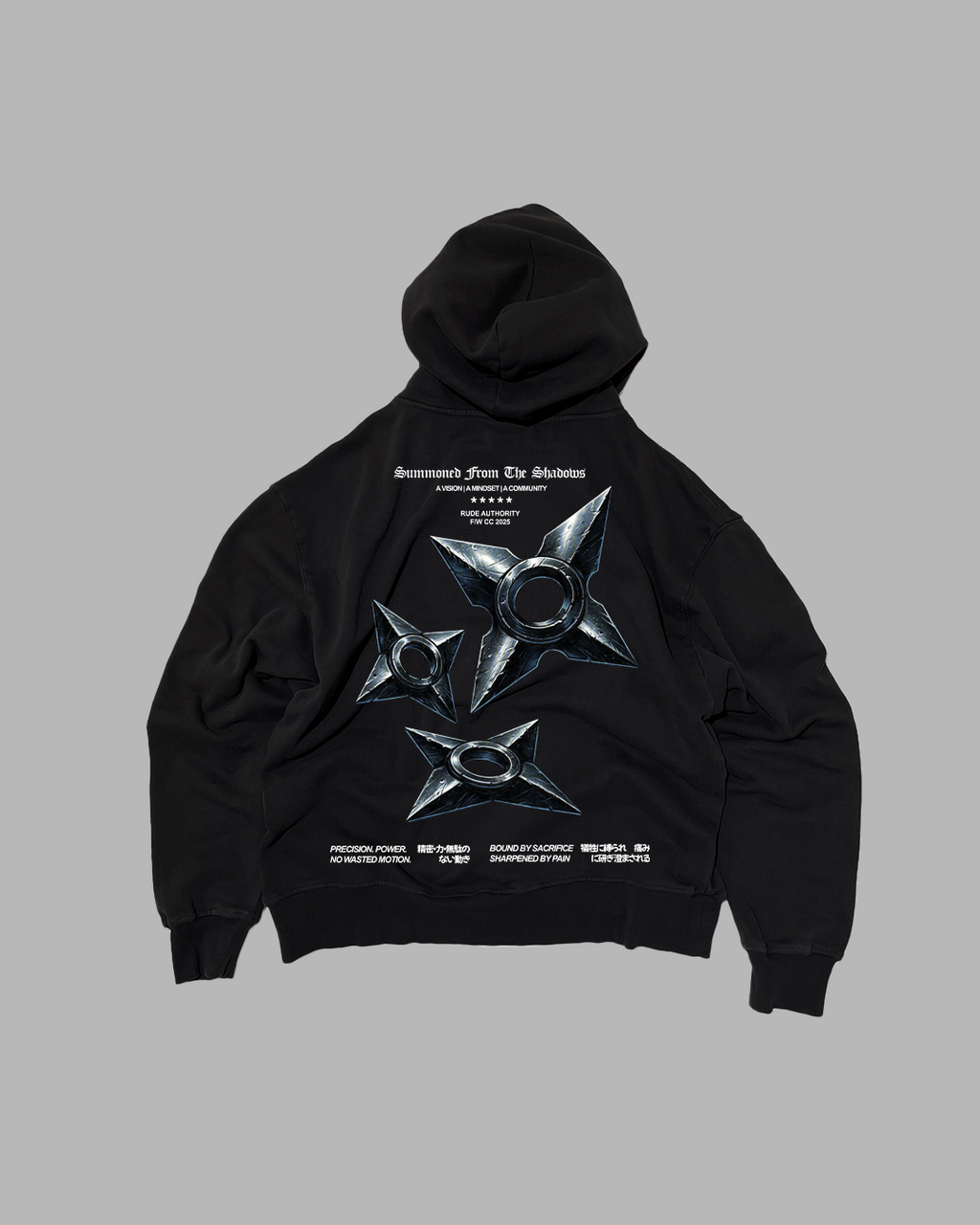 SUMMONED FROM THE SHADOWS 'PERFORMANCE' DROP SHOULDER HOODIE