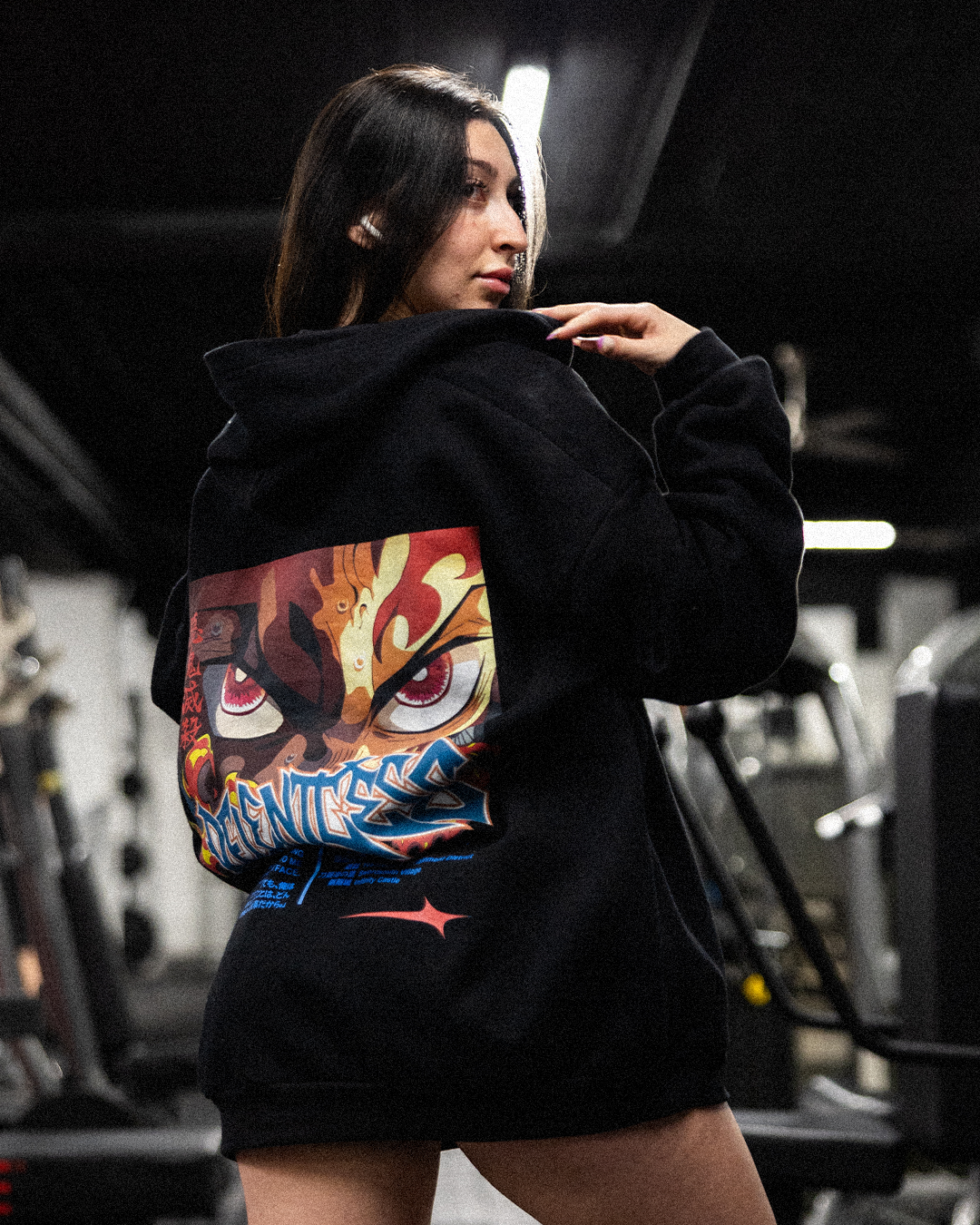 Model is wearing an XL FULL ZIP