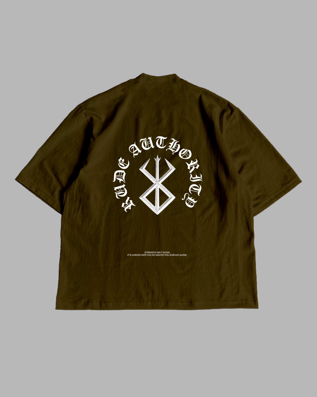 STRENGTH IS CARVED 'PREMIUM' OVERSIZED TEE