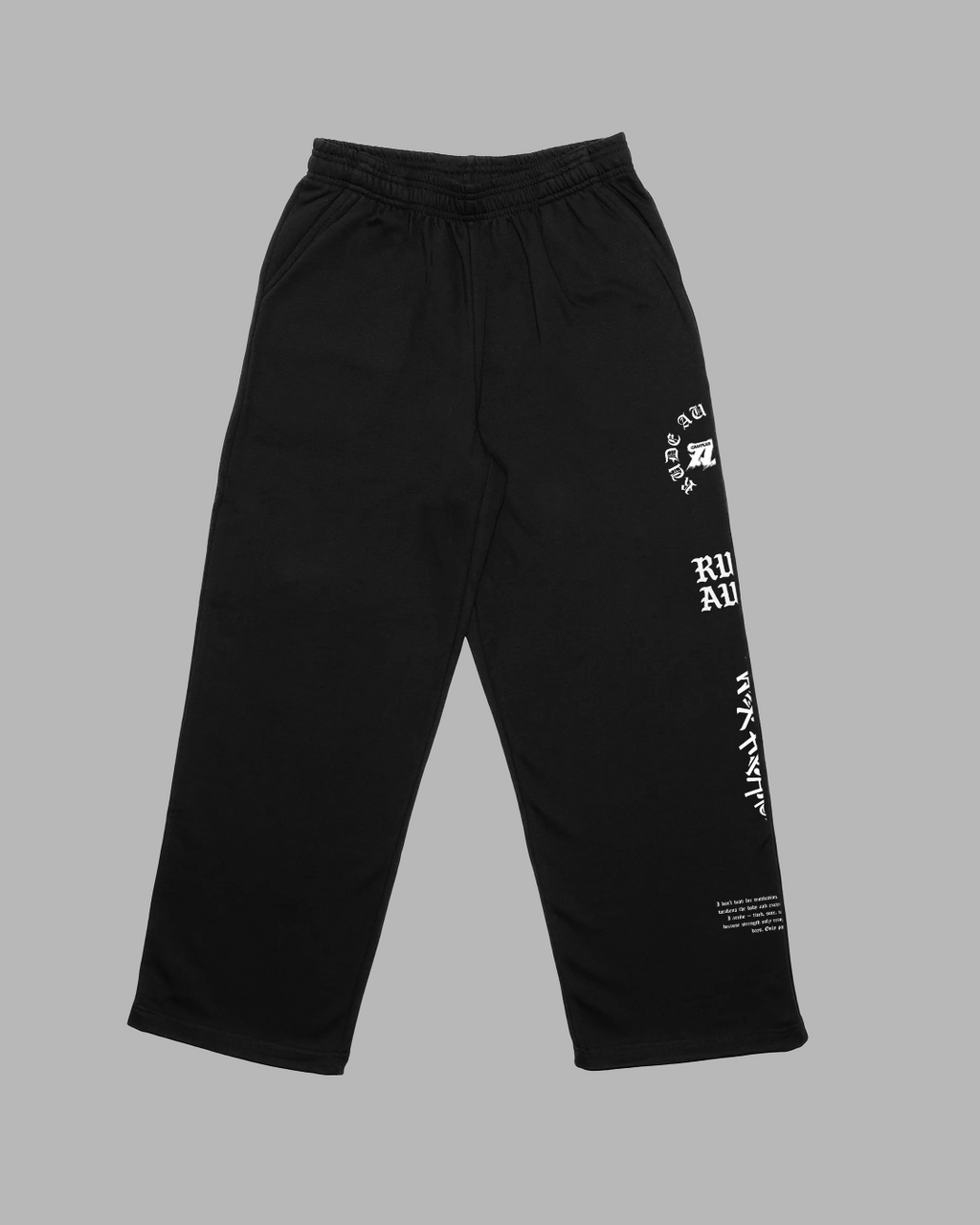 THRILL OF THE FIGHT WIDE LEG SWEATPANTS