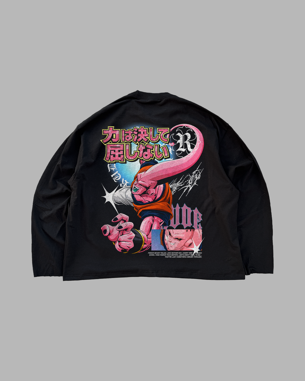 POWER NEVER YIELDS - OVERSIZED LONG SLEEVE
