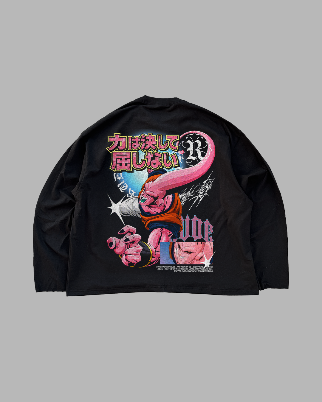 POWER NEVER YIELDS - OVERSIZED LONG SLEEVE