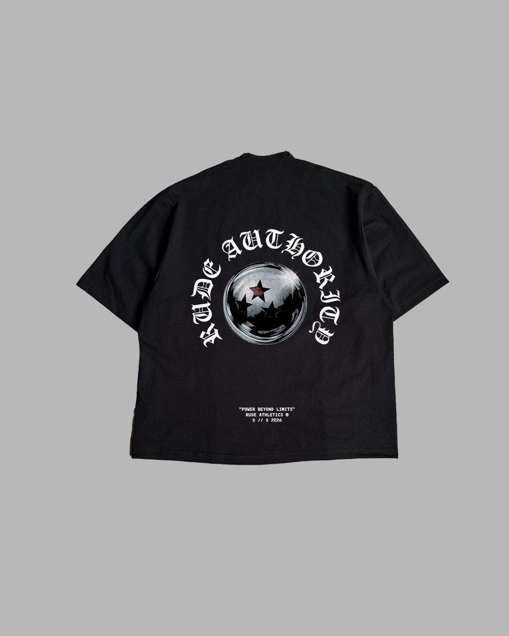 POWER NEVER YIELDS 'PREMIUM' OVERSIZED TEE