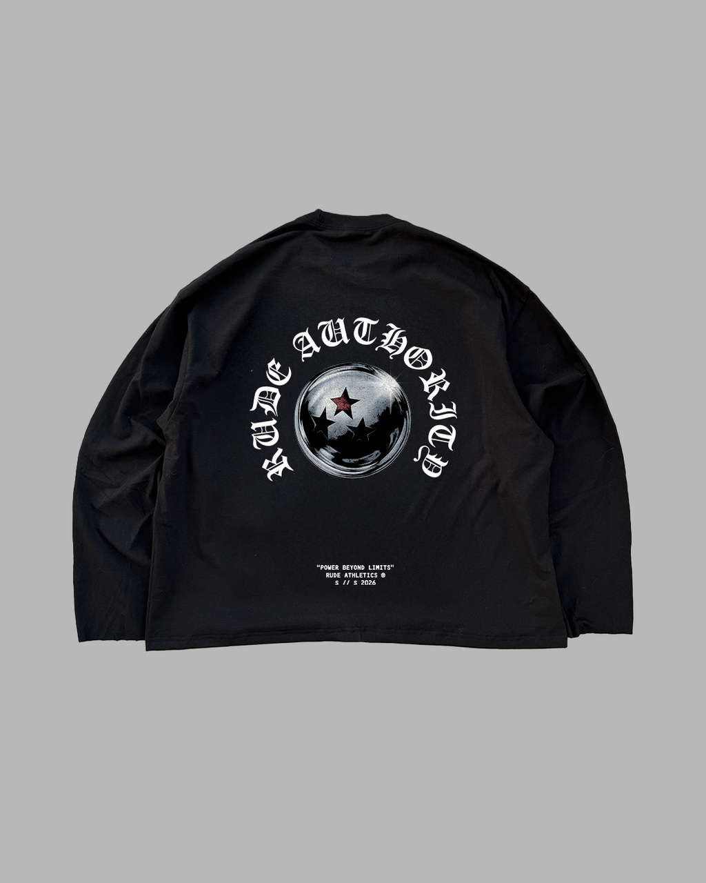 POWER NEVER YIELDS - OVERSIZED LONG SLEEVE