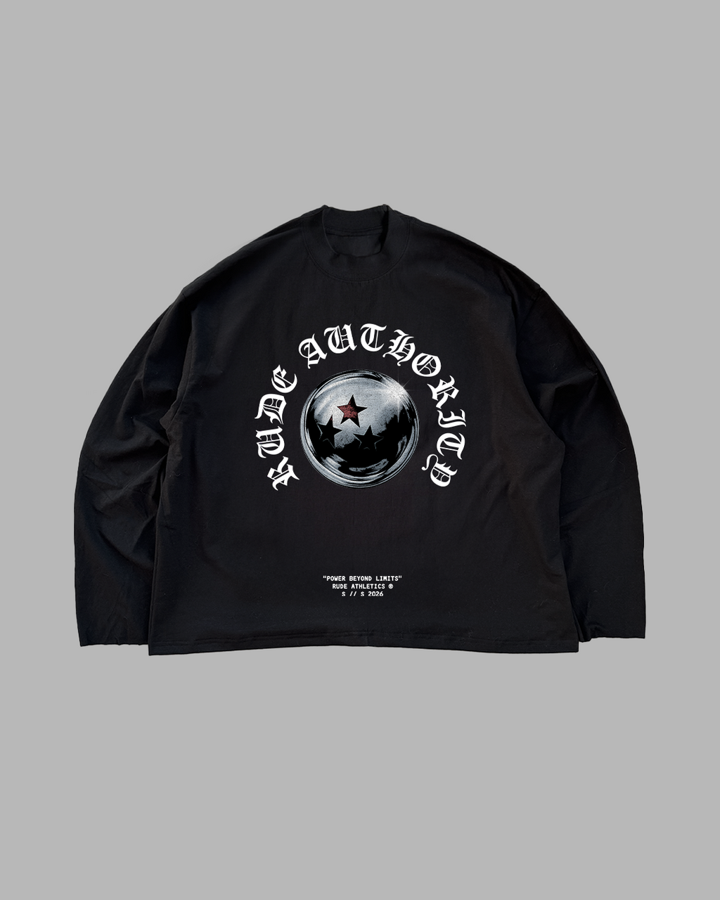 POWER NEVER YIELDS - OVERSIZED LONG SLEEVE