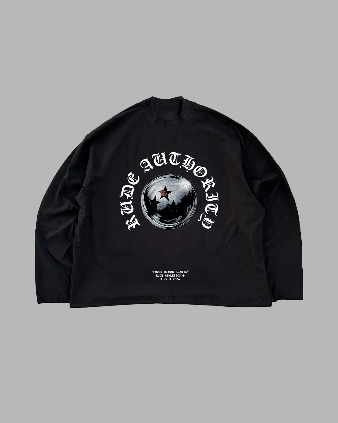 POWER NEVER YIELDS - OVERSIZED LONG SLEEVE