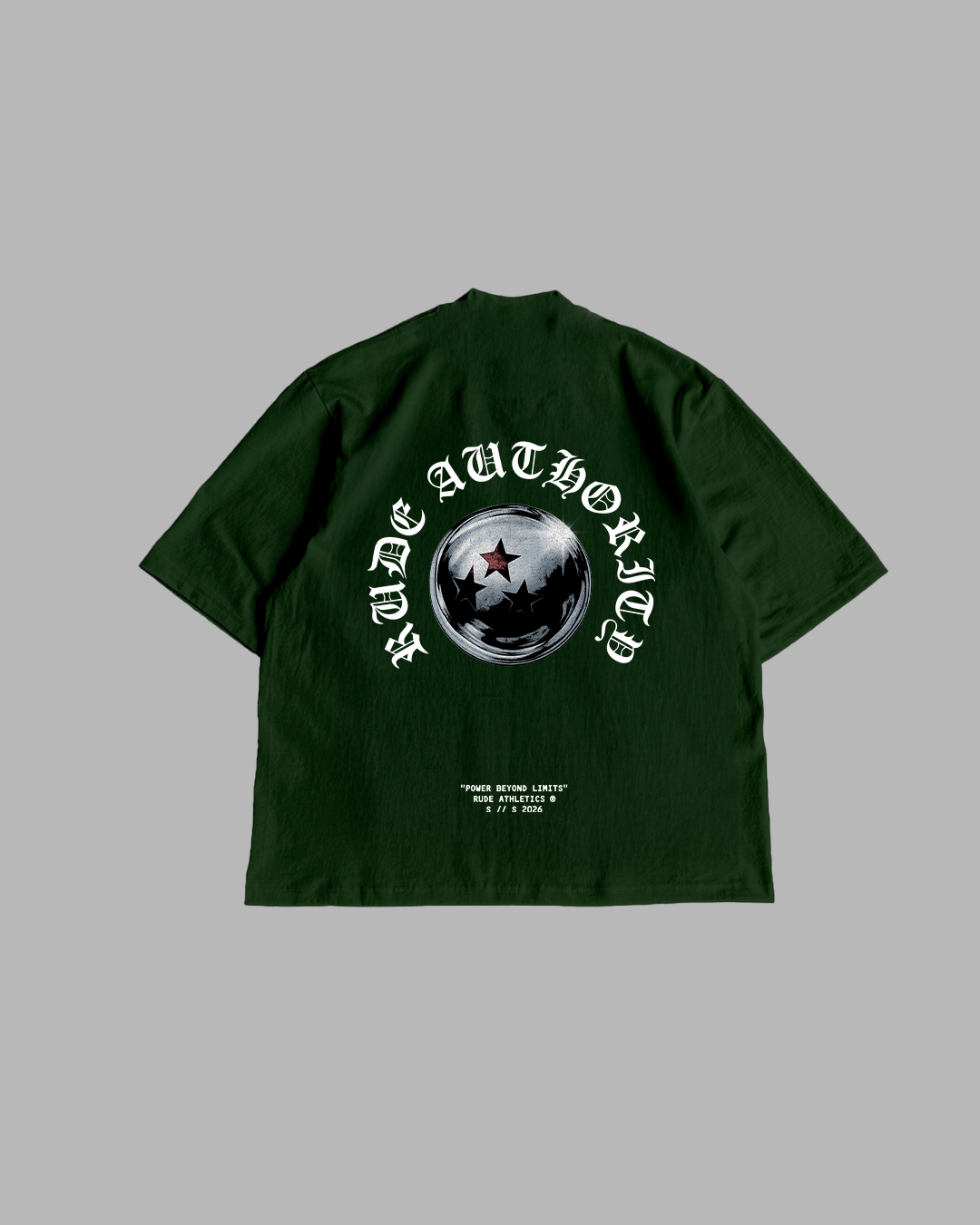 POWER NEVER YIELDS 'PREMIUM' OVERSIZED TEE