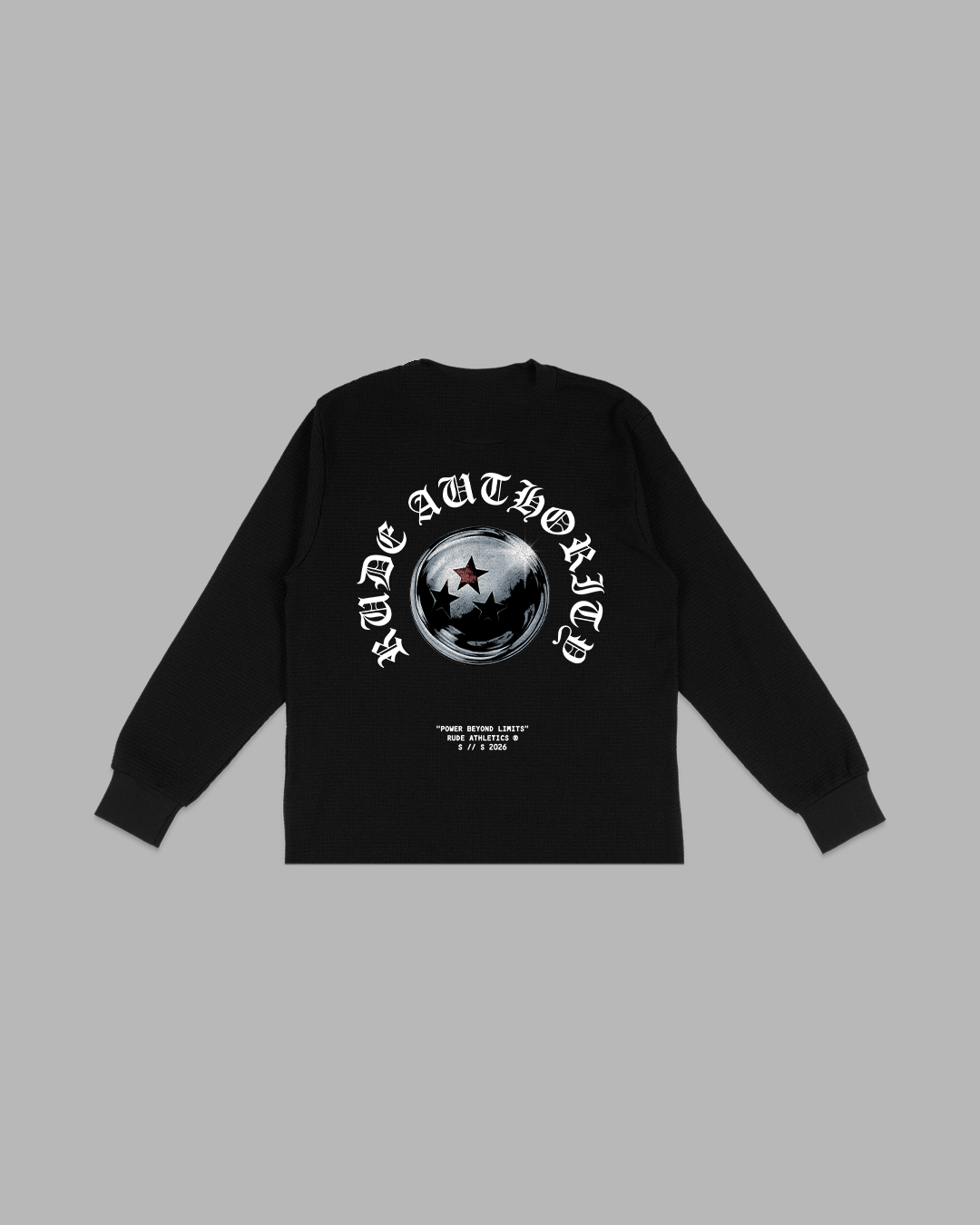 POWER NEVER YIELDS - OVERSIZED BOX FIT THERMAL SLEEVE
