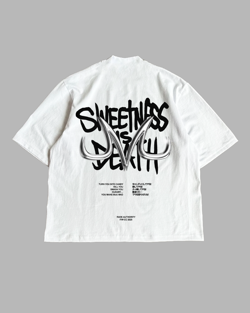SWEETNESS IS DEATH 'PREMIUM' OVERSIZED TEE