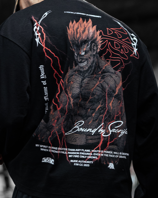 ETERNAL FLAME 'PREMIUM' OVERSIZED LONG SLEEVE