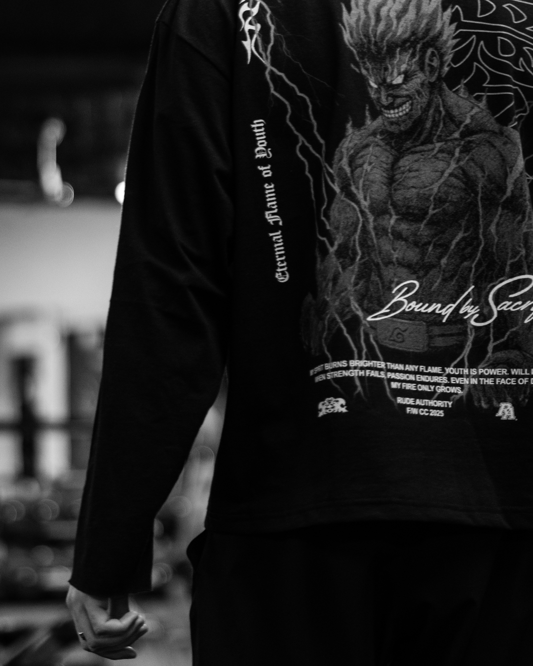 ETERNAL FLAME 'PREMIUM' OVERSIZED LONG SLEEVE