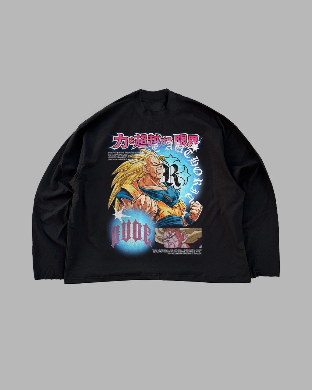POWER NEVER YIELDS - OVERSIZED LONG SLEEVE
