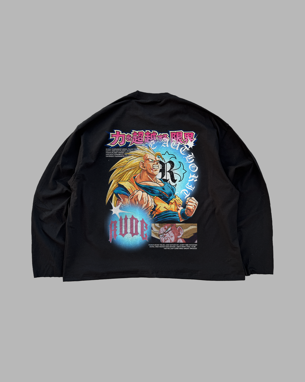 POWER NEVER YIELDS - OVERSIZED LONG SLEEVE