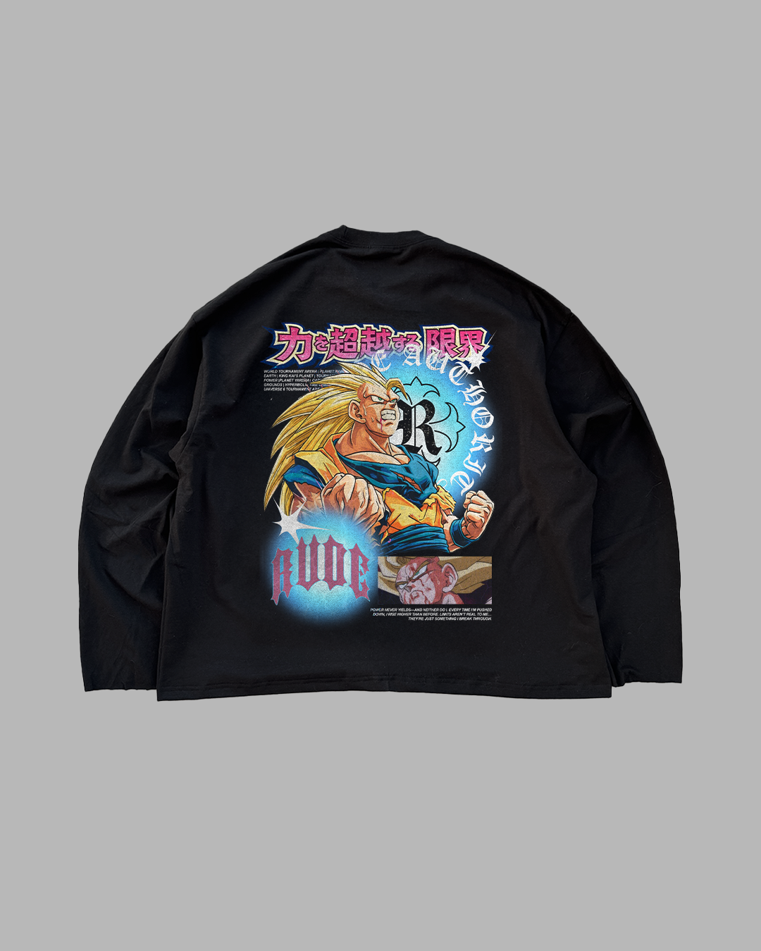 POWER NEVER YIELDS - OVERSIZED LONG SLEEVE