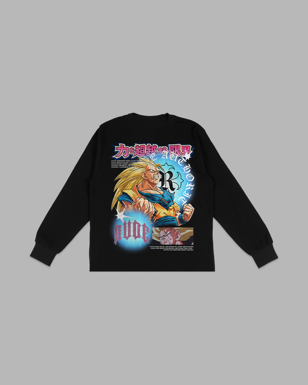 POWER NEVER YIELDS - OVERSIZED BOX FIT THERMAL SLEEVE