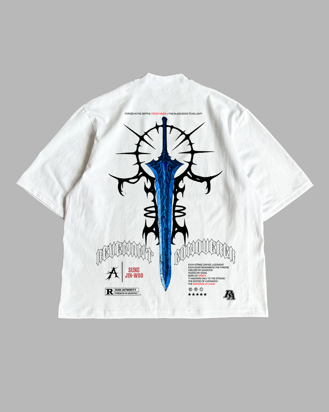 CONQUERERS SWORD PREMIUM OVERSIZED TEE