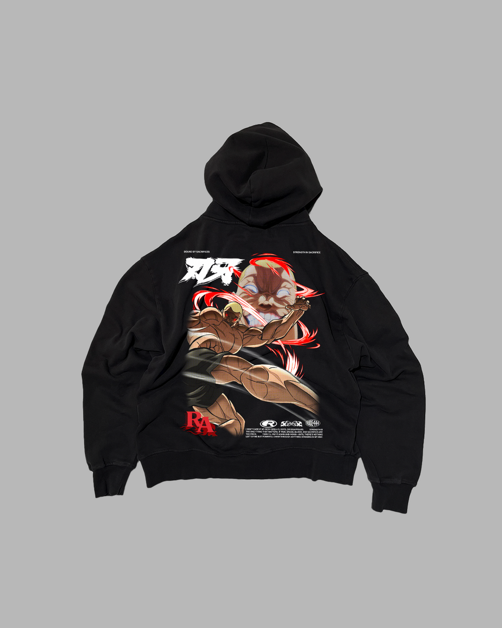 THRILL OF THE FIGHT 'PERFORMANCE' DROP SHOULDER HOODIE