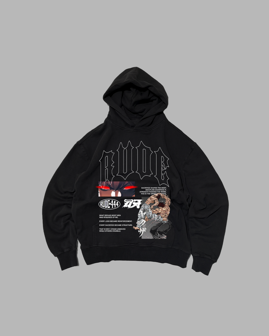 THRILL OF THE FIGHT 'PERFORMANCE' DROP SHOULDER HOODIE